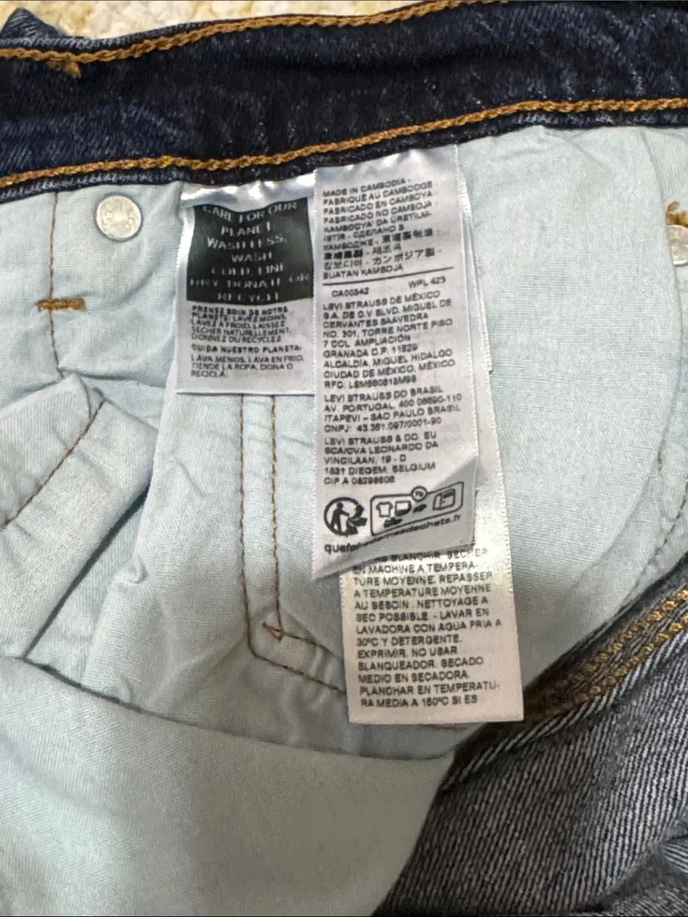Levi's 501 Men's Dark Indigo Straight Jeans size W30 L30